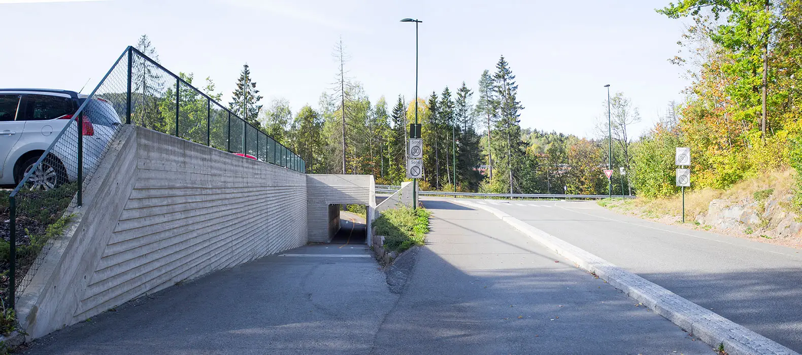 Undergang i krysset Røykenveien - Iduns vei i Asker